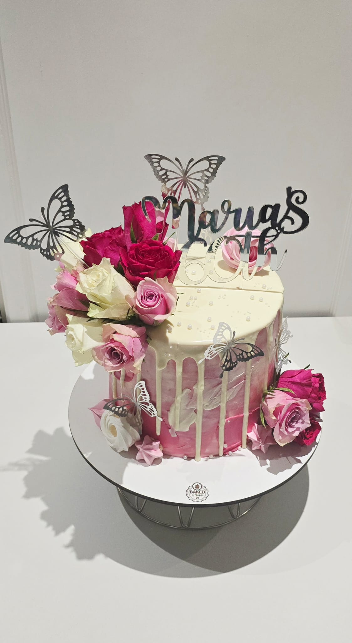 Bespoke custom celebration cake for Ladies & Elegance handcrafted by Nicoleta